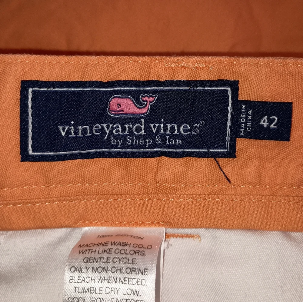 Mens Vineyard Vines Orange Club Shorts Size 42